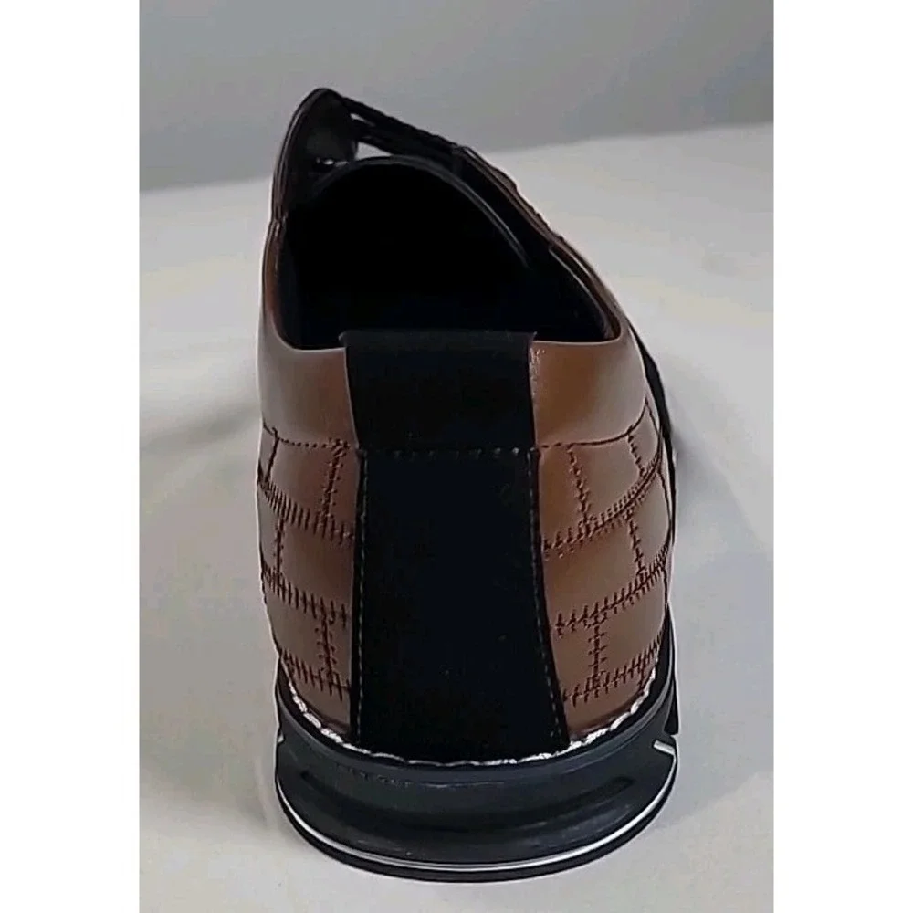 Gatsby Mens Brown Leather Oxford Derby Shoes‎ Size 10 Orthopedic Lace Up 898